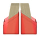 Ultimate Guard Boulder Deck Case 60+ Standard Size Ruby - Ultimate Guard