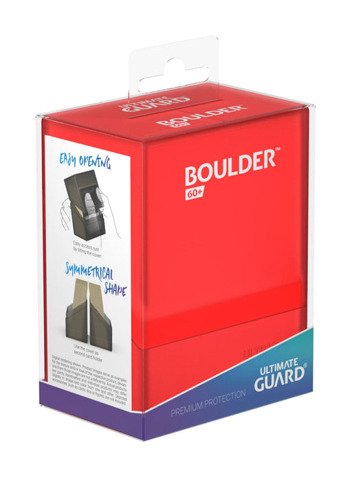 Ultimate Guard Boulder Deck Case 60+ Standard Size Ruby - Ultimate Guard