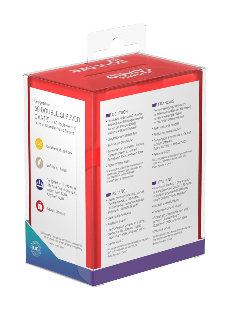 Ultimate Guard Boulder Deck Case 60+ Standard Size Ruby - Ultimate Guard