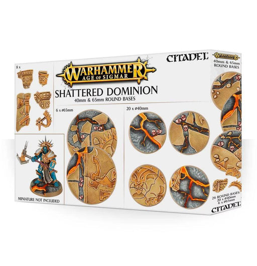 40 & 65mm Round Bases AOS: Shattered Dominion - Games Workshop
