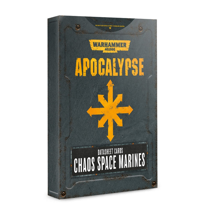 Warhammer 40,00 Apocalypse Datasheets - Chaos Space Marines - Games Workshop