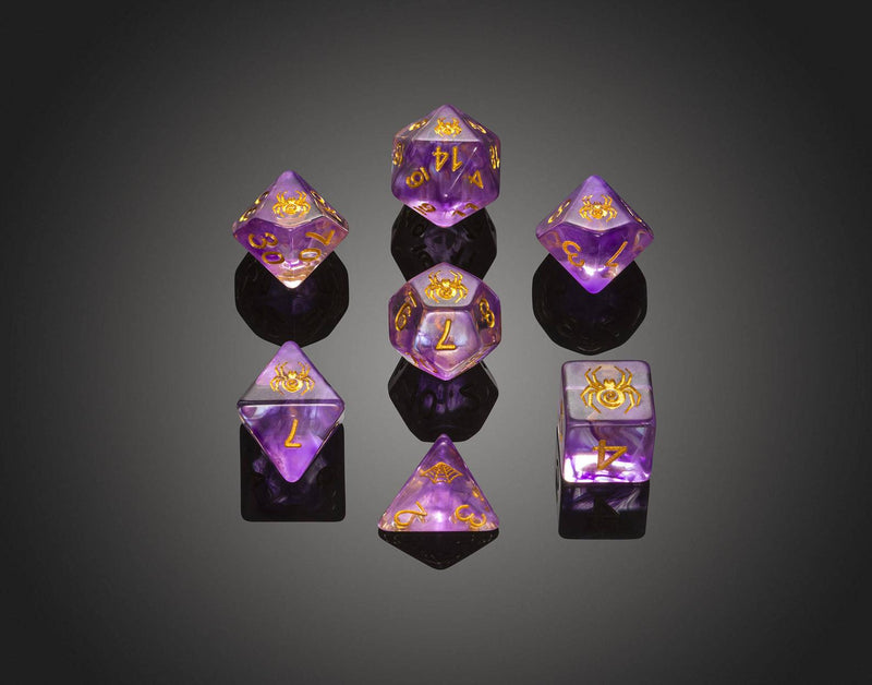 Set of 7 'Spirit Of' Spider RPG Dice - Critit