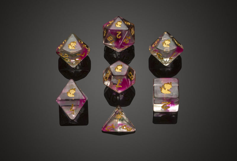 Set of 7 'Spirit Of' Fae RPG Dice - Critit