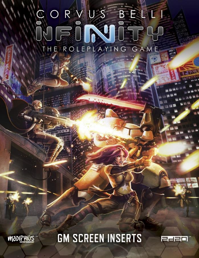 Infinity Roleplaying Game GM Screen & Code Infinity - Modiphius