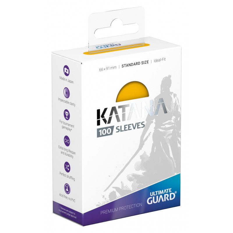 Ultimate Guard Katana Sleeves Standard Size Yellow (100) - Ultimate Guard