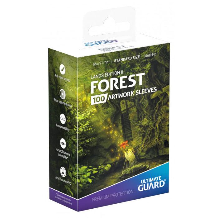 Ultimate Guard Lands Edition II Standard Size Sleeves Forest - Ultimate Guard