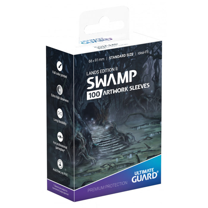Ultimate Guard Lands Edition II Standard Size Sleeves Swamp - Ultimate Guard