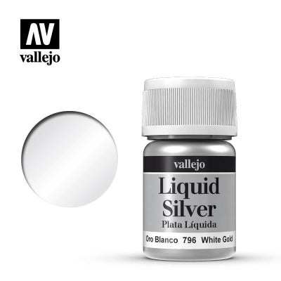 Vallejo Liquid Silver White Gold - Vallejo