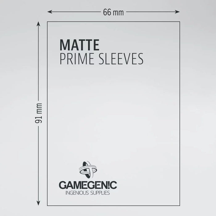 Gamegenic Matte Prime Sleeves Green (100 ct.) - Gamegenic