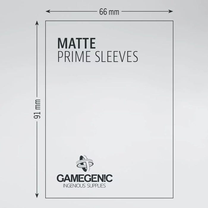 Gamegenic Matte Prime Sleeves Red (100 ct.) - Gamegenic
