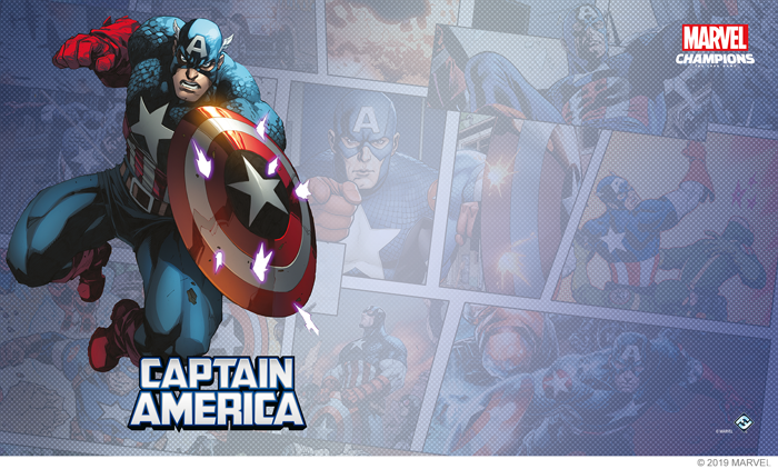 Marvel Champions: Captain America Game Mat - Fantasy Flight Games