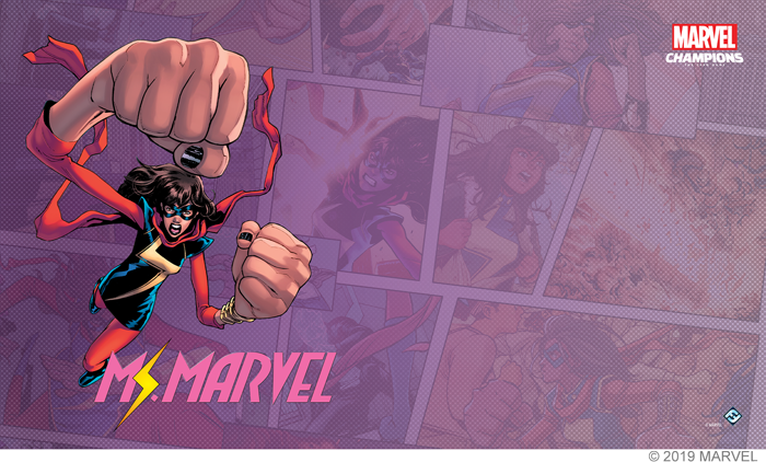 Marvel Champions: Ms Marvel Game Mat - Fantasy Flight Games