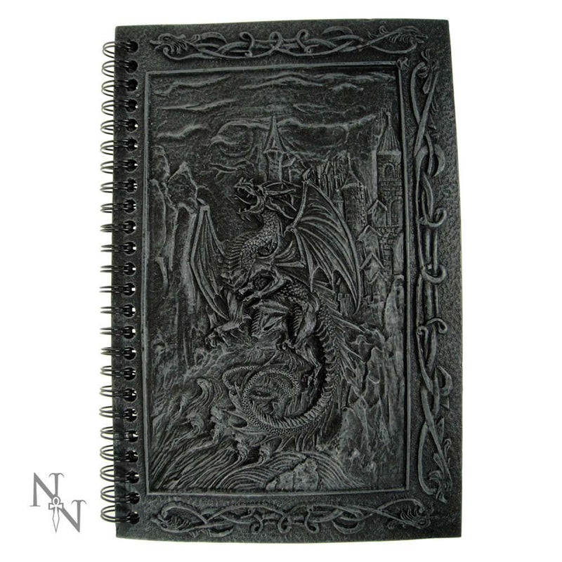 Dragons Kingdom Journal With Dragon Resin Cover 20cm - Nemesis Now