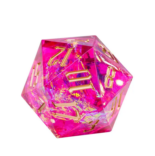 Precious Petal D20 - 33mm Entombed Resin