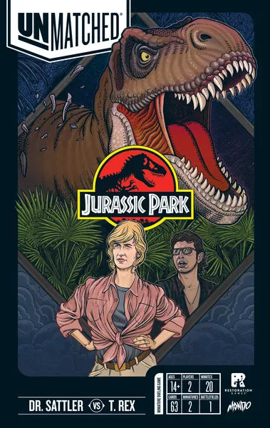 Dr Sattler vs T-Rex - Jurassic Park Unmatched - Mondo Games