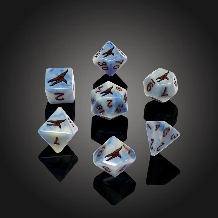 Set of 7 'Spirit Of' Pterdactyl RPG Dice - Critit