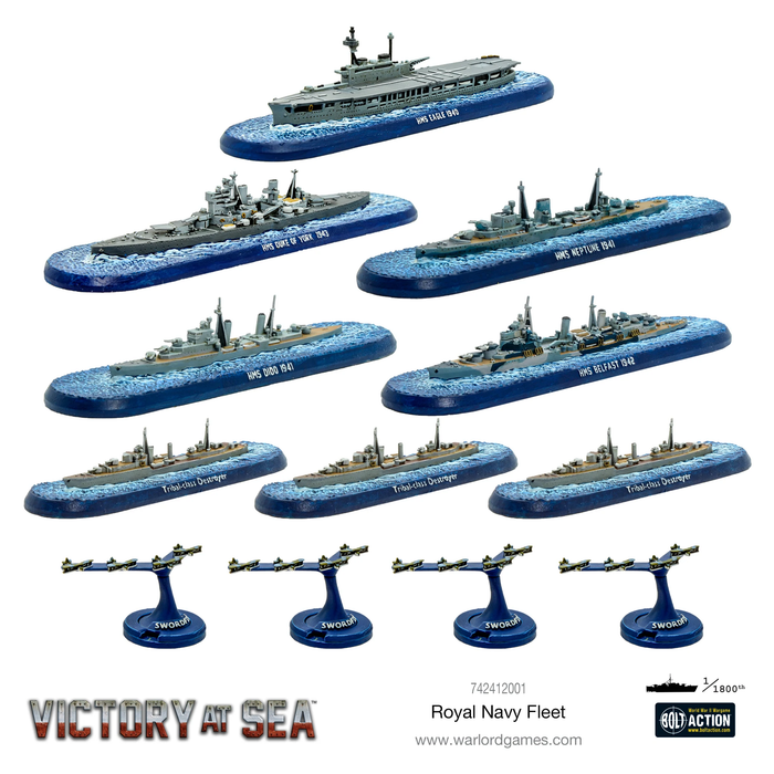 Victory at Sea Royal Navy Fleet - Warlord Games