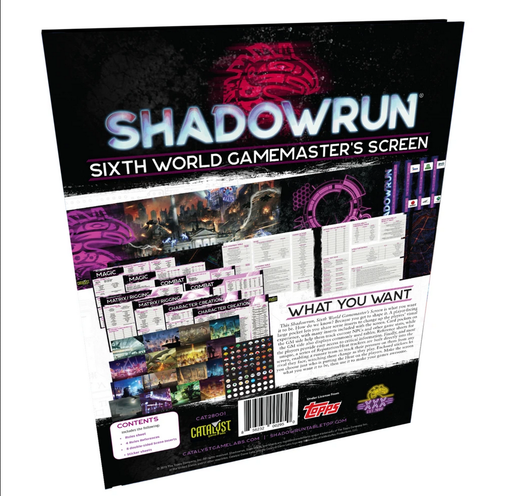 Shadowrun Sixth World (6th Edition) Gamemaster's Screen - Catalyst Game Labs