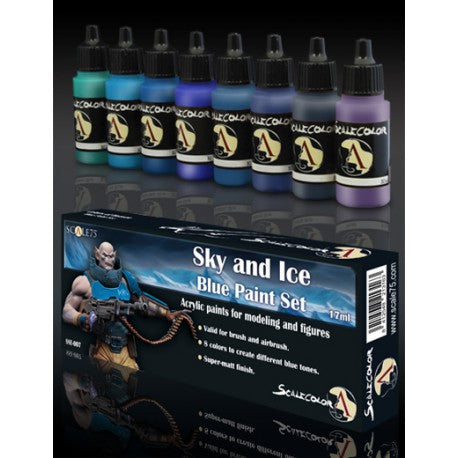 Sky & Ice Blue Paint Set - Scale75 - Scale75 Hobbies and Games