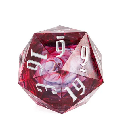Smoky Voodoo D20 - 33mm Entombed Resin