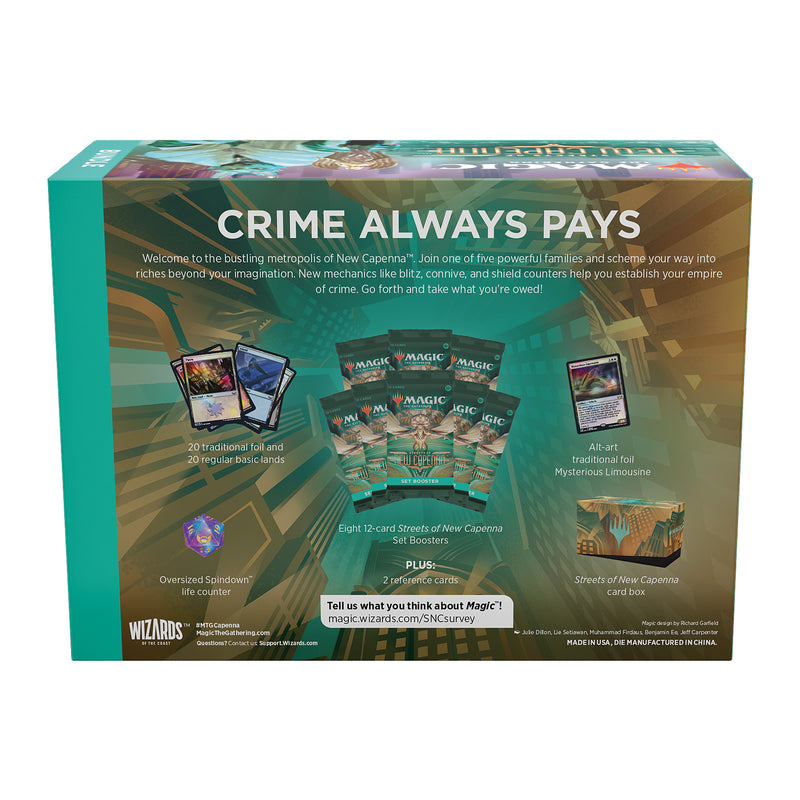 Magic: The Gathering Streets of New Capenna Bundle | 8 Set Boosters + Accessories - Wizards Of The Coast