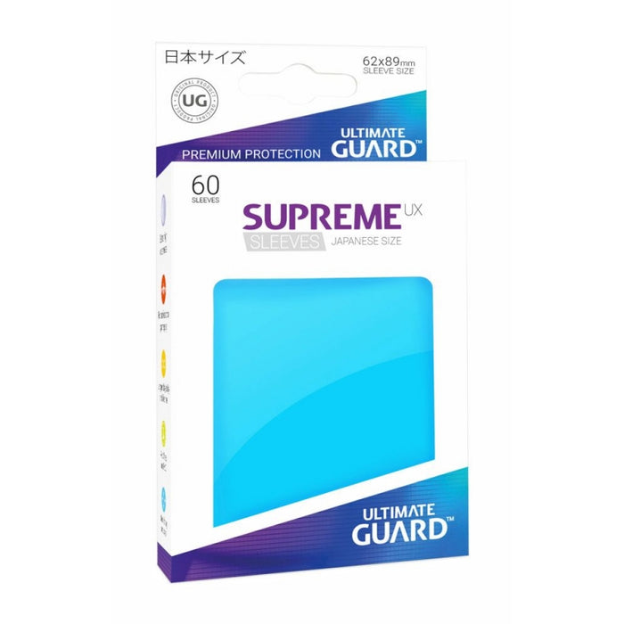 Ultimate Guard Supreme UX Sleeves Japanese Size Light Blue (60) - Ultimate Guard