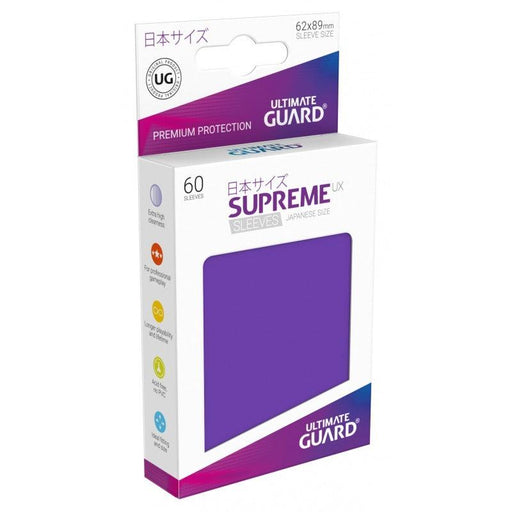 Ultimate Guard Supreme UX Sleeves Japanese Size Purple (60) - Ultimate Guard