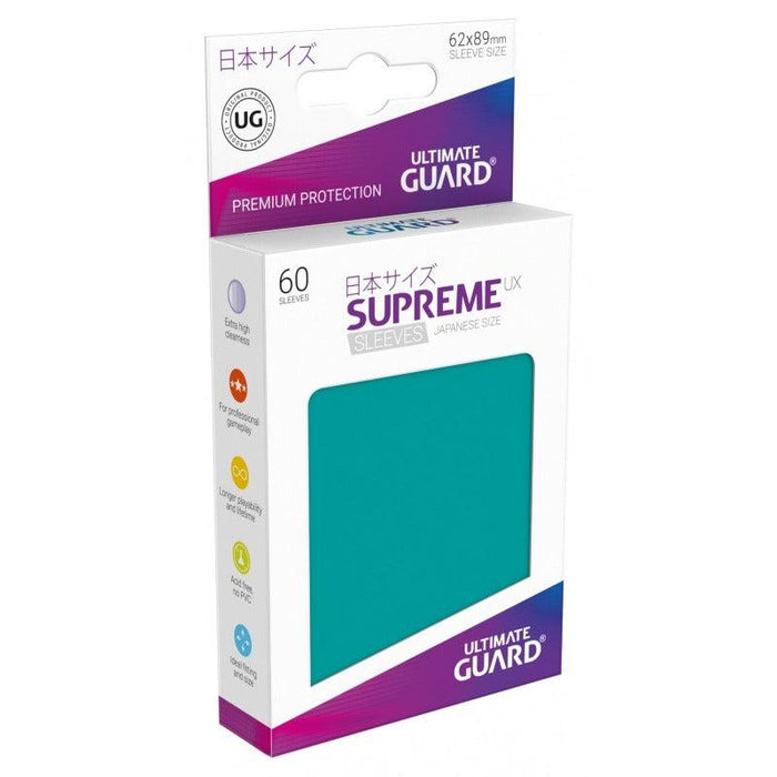 Ultimate Guard Supreme UX Sleeves Japanese Size Petrol (60) - Ultimate Guard