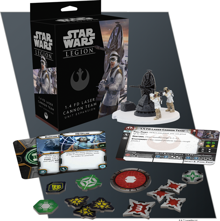 Star Wars Legion 1.4 FD Laser Cannon Team - Atomic Mass Games