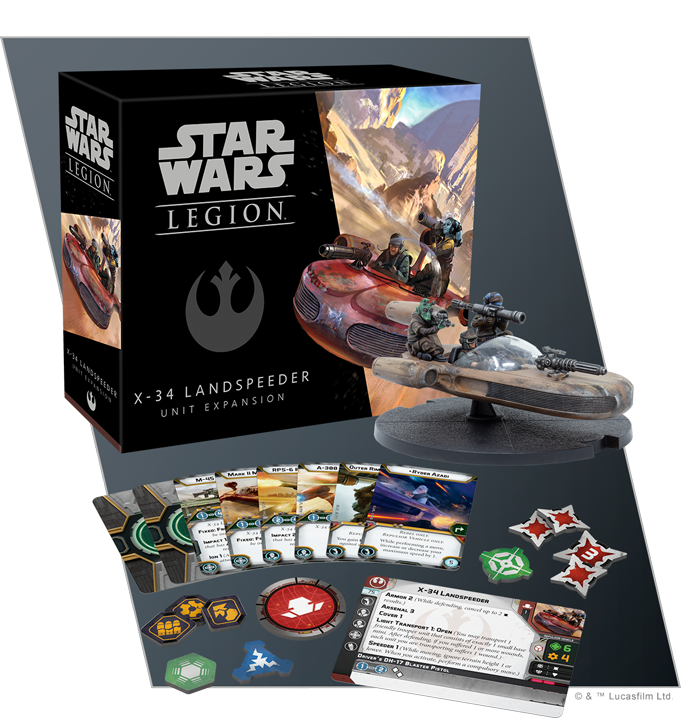 Star Wars Legion X-34 Landspeeder Unit Expansion - Atomic Mass Games