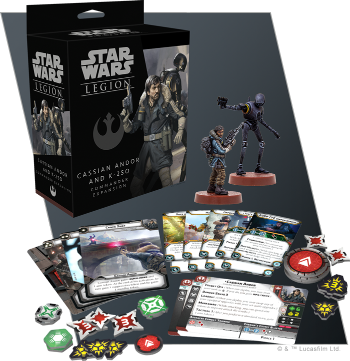 Star Wars Legion Cassian Andor and K-2SO Commander Expansion - Atomic Mass Games