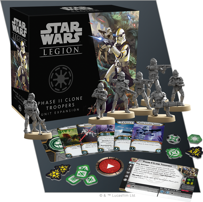 Star Wars Legion Phase II Clone Troopers Unit Expansion - Atomic Mass Games