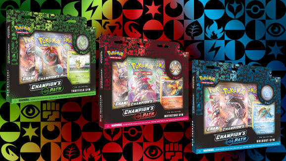 Pokemon Champion's Path Pin Collection - Turffield, Hulbury and Motost