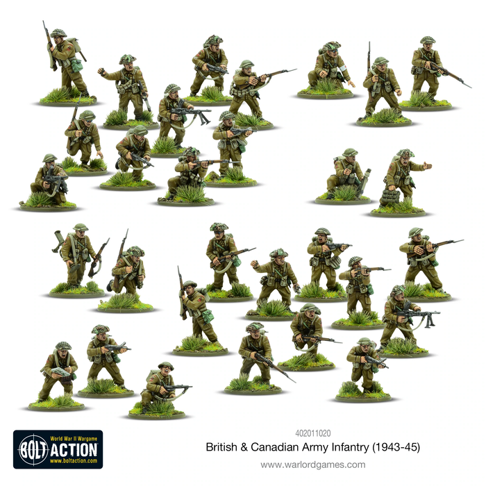 Bolt Action: British & Canadian Army infantry (1943-45) - Warlord Games