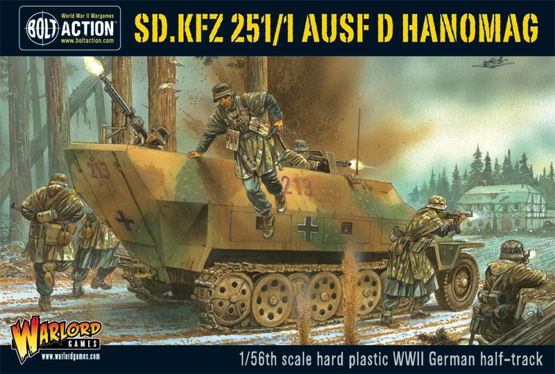 Bolt Action: Sd.Kfz 251/1 ausf D Hanomag halftrack plastic box set - Warlord Games