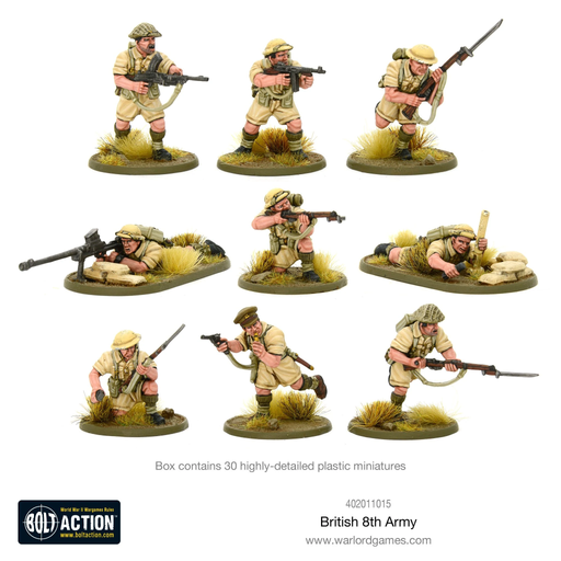 Bolt Action: British 8th Army Infantry - Warlord Games