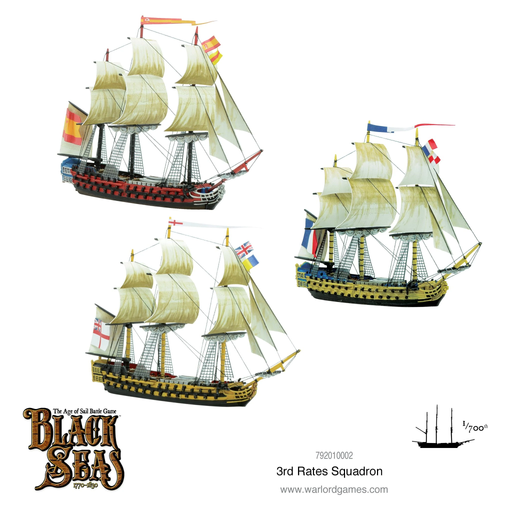 Black Seas: 3rd Rates Squadron (1770 - 1830) - Warlord Games