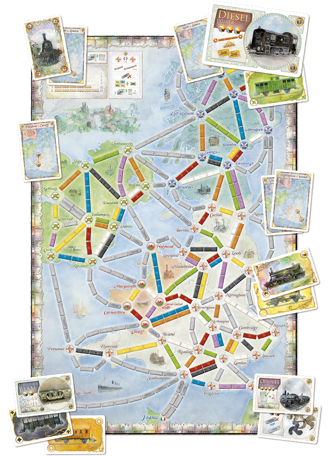 Ticket to Ride Map Collection: Volume 5 – United Kingdom & Pennsylvania - Days of Wonder