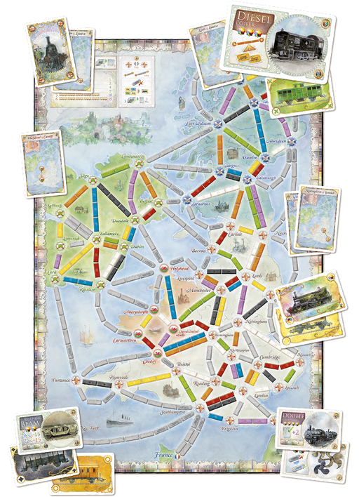 Ticket to Ride Map Collection: Volume 5 – United Kingdom & Pennsylvania - Days of Wonder