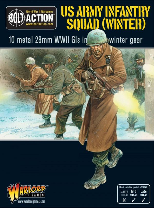 US Army Infantry Squad in Winter Clothing - Warlord Games