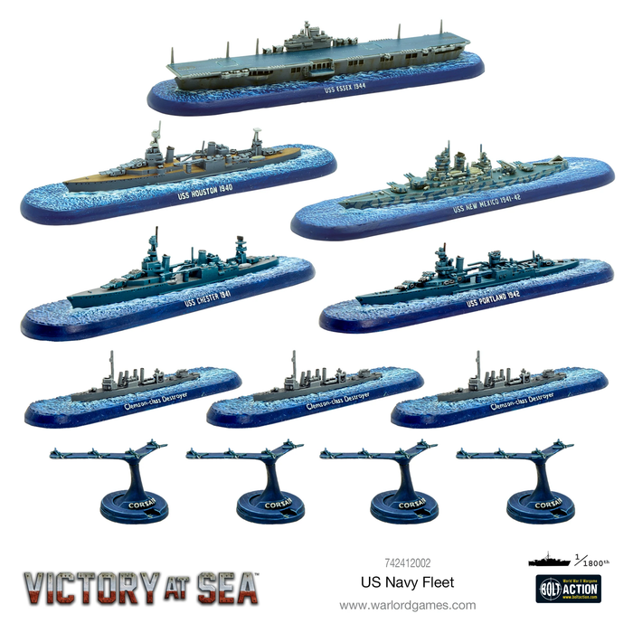 Victory at Sea US Navy Fleet - Warlord Games