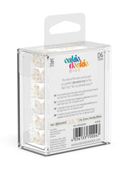 Oakie Doakie Dice D6 Dice 12 mm Marble - White (36) - Oakie Doakie Dice