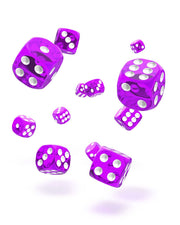 Oakie Doakie Dice D6 Dice 12 mm Translucent - Purple (36) - Oakie Doakie Dice