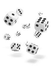 Oakie Doakie Dice D6 Dice 12 mm Solid - White (36) - Oakie Doakie Dice