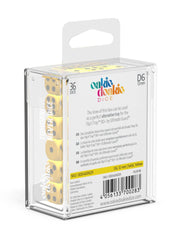 Oakie Doakie Dice D6 Dice 12 mm Solid - Yellow (36) - Oakie Doakie Dice