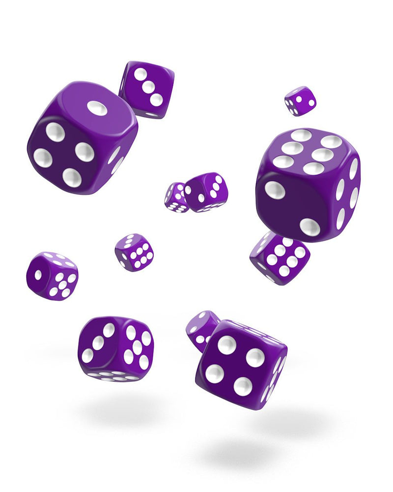 Oakie Doakie Dice D6 Dice 12 mm Solid - Purple (36) - Oakie Doakie Dice