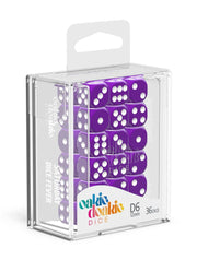 Oakie Doakie Dice D6 Dice 12 mm Solid - Purple (36) - Oakie Doakie Dice