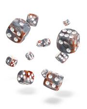 Oakie Doakie Dice D6 Dice 12 mm Gemidice - Silver-Rust (36) - Oakie Doakie Dice