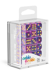 Oakie Doakie Dice D6 Dice 12 mm Gemidice - Amethyst (36) - Oakie Doakie Dice