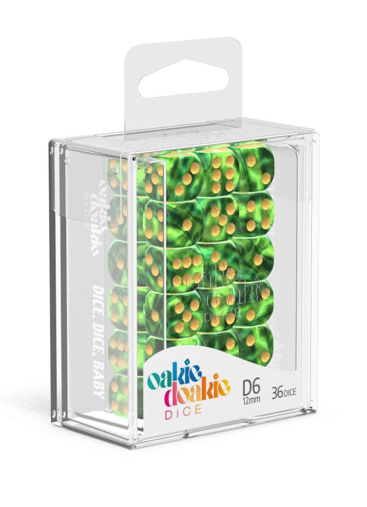 Oakie Doakie Dice D6 Dice 12 mm Gemidice - Jungle (36) - Oakie Doakie Dice